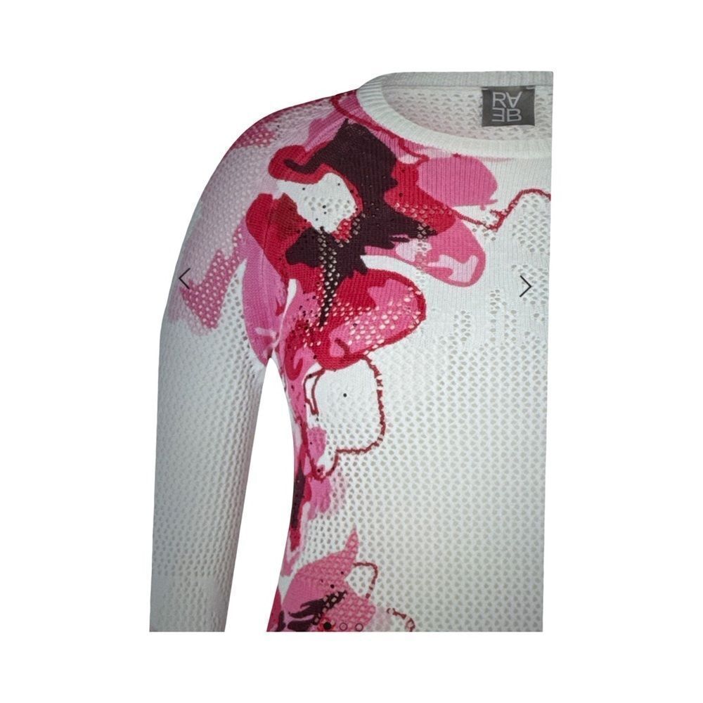 RABE FLORAL PRINT AJOUR KNITTED SWEATER - Picture 3 of 9